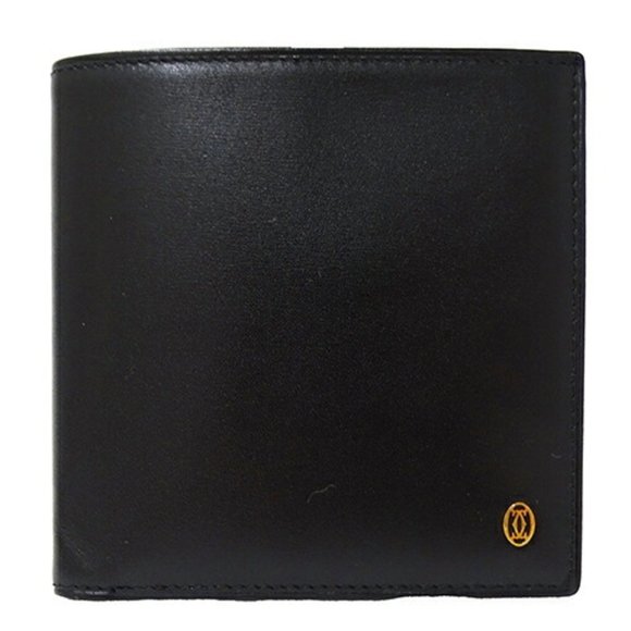 CARTIER Other - Cartier Pasha Wallet for Men, Black Calf Leather, Coin Pocket